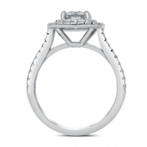 Penida Diamond Ring in White Gold - madeinUSAdiamonds