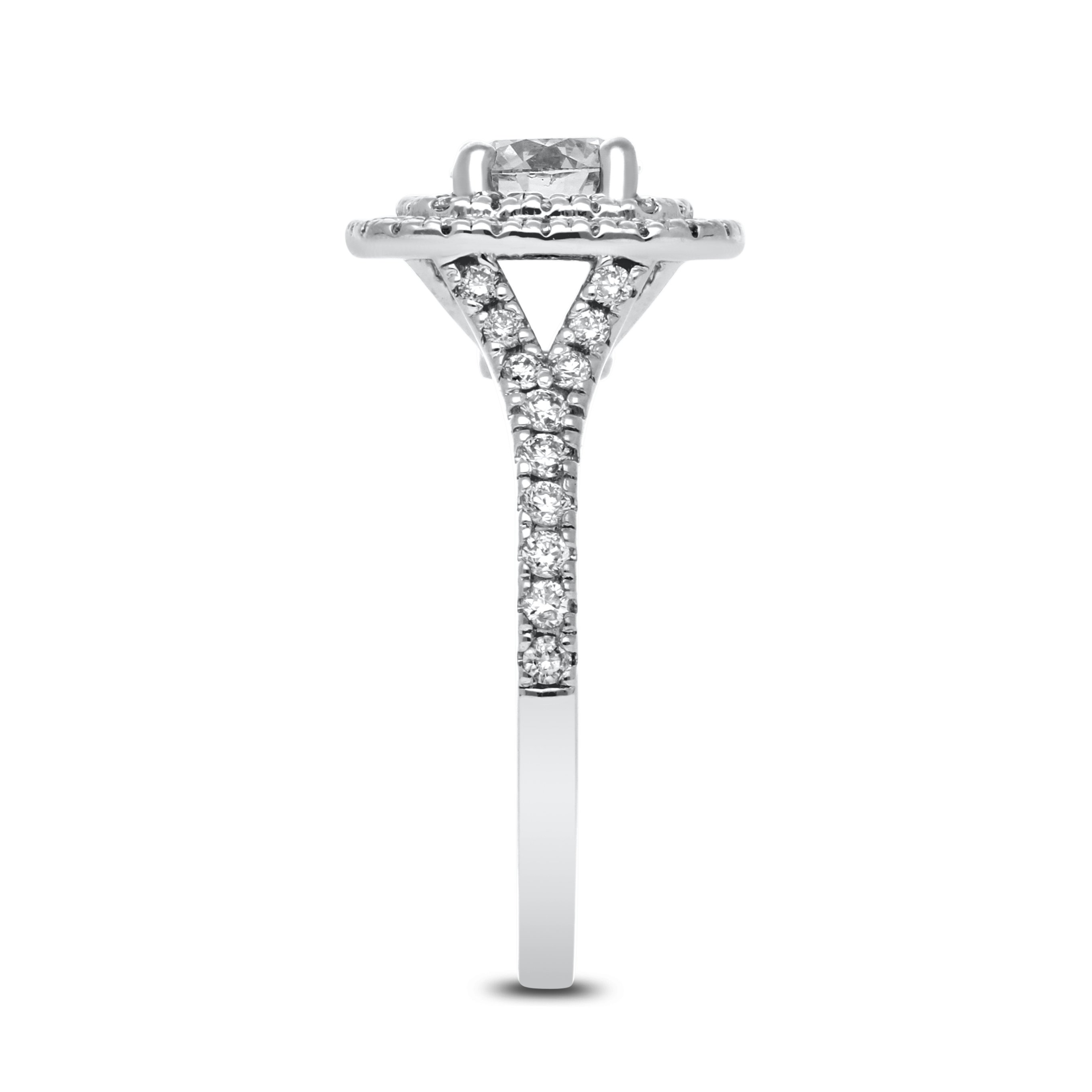 Penida Diamond Ring in White Gold - madeinUSAdiamonds