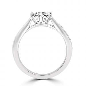 Napa Diamond Ring in White Gold - madeinUSAdiamonds