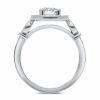 Rimma Diamond Ring in White Gold - madeinUSAdiamonds