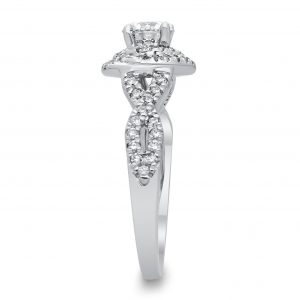 Sophia Diamond Ring in White Gold - madeinUSAdiamonds