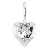 14K White Accented Heart Charm/Pendant Mounting