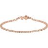 7/8 Ctw Natural Diamond Line Bracelet