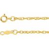 14K Yellow 1.5 mm Rope 7″ Chain