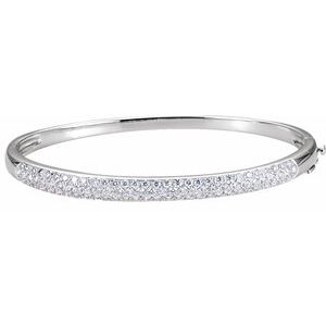 1 1/2 Ctw Natural Diamond Cuff Bracelet