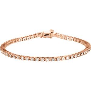 2 1/4 Ctw Natural Diamond Line Bracelet