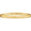 14K Yellow 5.1 mm Hammered Bangle 7 1/2″ Bracelet