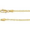 14K Yellow 2 mm Diamond-Cut Cable 7″ Chain