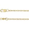 14K Yellow 1.5 mm Rope 7″ Chain