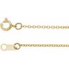 14K Yellow 1 mm Cable 7″ Chain