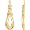 14K Yellow Freeform Earring Jackets