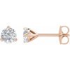 14K Rose 1/2 CTW Natural Diamond Stud Earrings