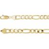 14K Yellow 6.5 mm Figaro 8″ Chain