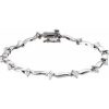 14K White 1 CTW Natural Diamond 7 1/4″ Line Bracelet