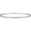 1 1/2 Ctw Natural Diamond Bangle Bracelet