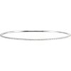 14K White 1 CTW Natural Diamond Stackable Bangle 8″ Bracelet