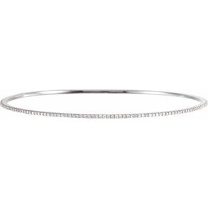 1 Ctw Lab-Grown Diamond Bangle Bracelet