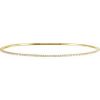 14K Yellow 1 CTW Natural Diamond Stackable Bangle 8″ Bracelet