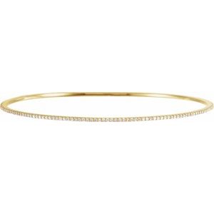 1 Ctw Lab-Grown Diamond Bangle Bracelet