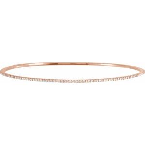 1 Ctw Lab-Grown Diamond Bangle Bracelet