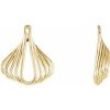 14K Yellow Freeform Earring Jackets