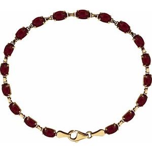 Natural Mozambique Garnet Bracelet