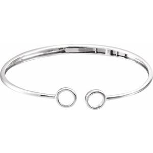 Hinged Circle Cuff Bracelet