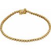 14K Yellow 1 CTW Natural Diamond Line 7″ Bracelet