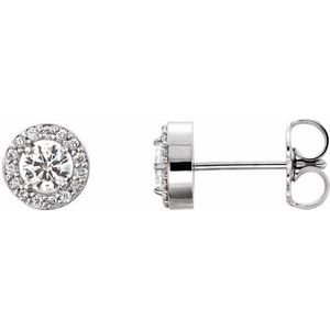 3/8Ctw Natural Diamond Stud Earrings