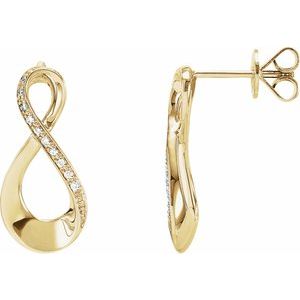 .08 Ctw Natural Diamond Earrings