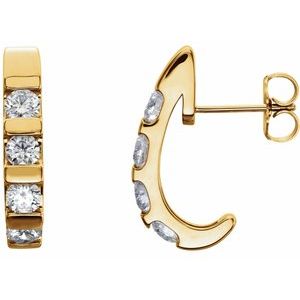 1 Ctw Natural Diamond Earrings