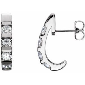 1 1/5 Ctw Natural Diamond Earrings