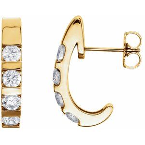 1 1/5 Ctw Natural Diamond Earrings