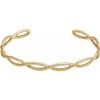 14K Yellow Rope Cuff 7″ Bracelet