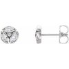 1/2 Ctw Natural Diamond Earrings With Backs