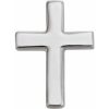 Sterling Silver 7.5 mm Cross Single Earring