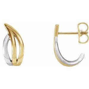 J-Hoop Earrings