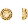 14K Yellow 6.1 mm ID Earring Jacket Mounting