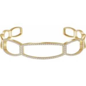 3/4 Ctw Natural Diamond Cuff Bracelet