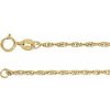 14K Yellow Gold-Filled 1.75 mm Rope 7″ Chain