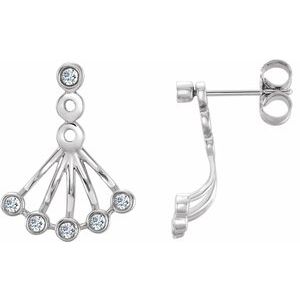 1/6 Ctw Natural Diamond Earrings