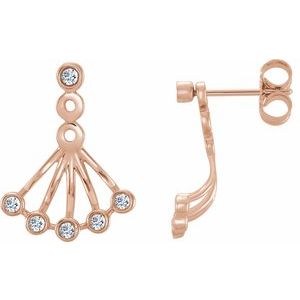 1/6 Ctw Natural Diamond Earrings