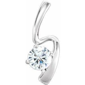 Forever One Colorless Lab-Grown Moissanite Pendant