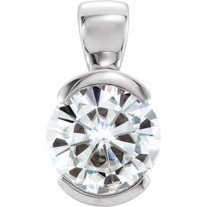 Forever One Colorless Lab-Grown Moissanite Pendant