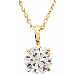 Forever One Colorless Lab-Grown Moissanite Necklace