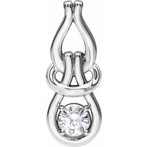 Forever One Colorless Lab-Grown  Moissanite Pendant