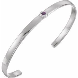 Lab-Grown Alexandrite Cuff Bracelet