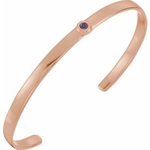 Lab-Grown Alexandrite Cuff Bracelet