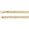 14K Yellow 7 mm Solid Double Link Charm 7″ Bracelet