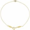 18K Yellow .08 CT Natural Diamond 7″ Bracelet